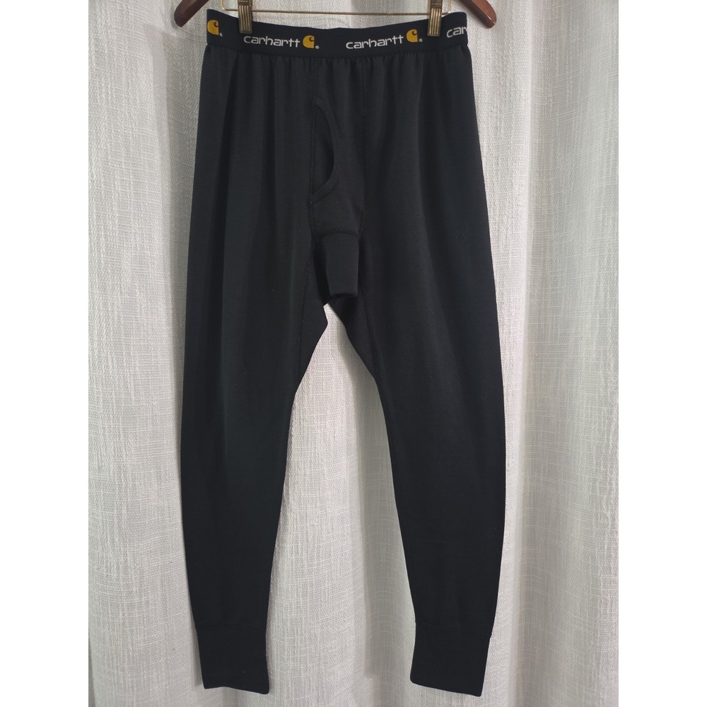 Carhartt Force Thermal Tapered Waffle Pants Joggers Black Men's Large